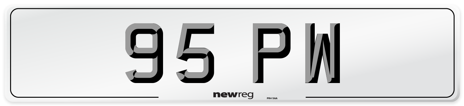 95 PW Number Plate from New Reg